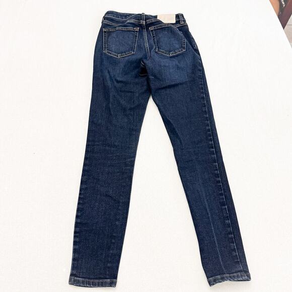 Everlane The Curvy High-Rise Skinny Jean Dark Wash Denim Size 25 - Picture 3 of 8